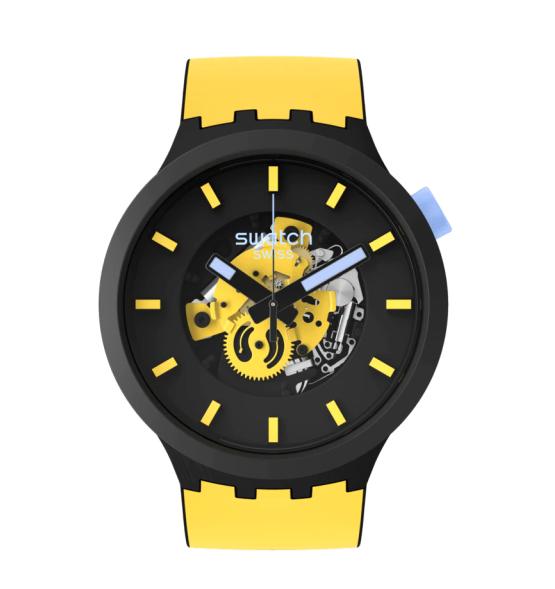 SWATCH BIG BOLD MUSTARD SKIES SB03B109