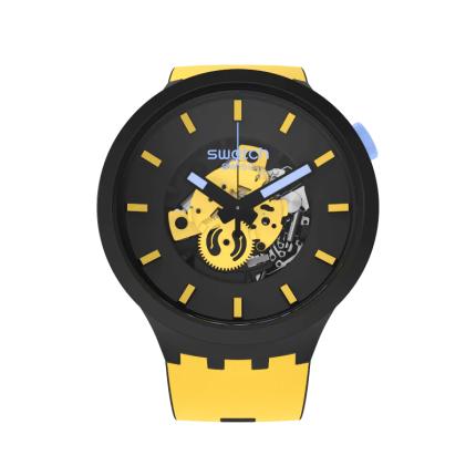 SWATCH BIG BOLD MUSTARD SKIES SB03B109