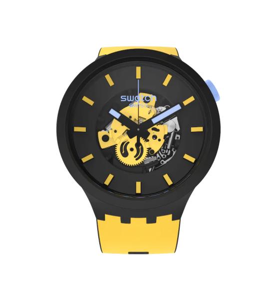 SWATCH BIG BOLD MUSTARD SKIES SB03B109