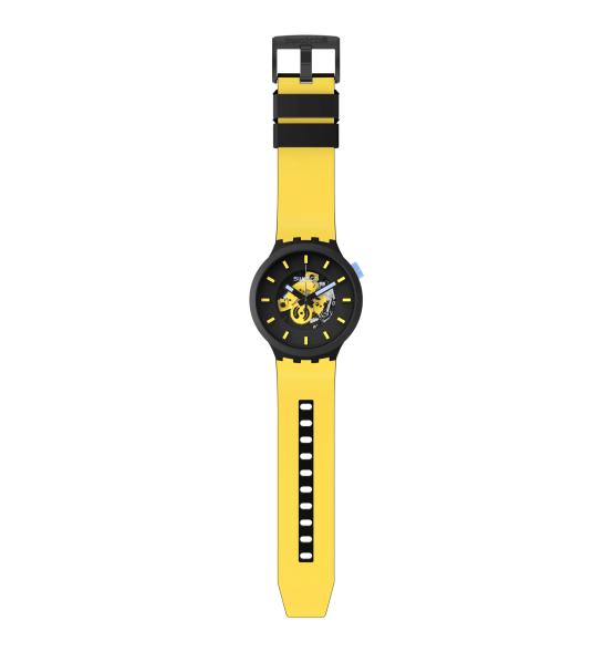 SWATCH BIG BOLD MUSTARD SKIES SB03B109