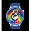 SWATCH BIG BOLD PEACE HAND LOVE 47MM SB03N105