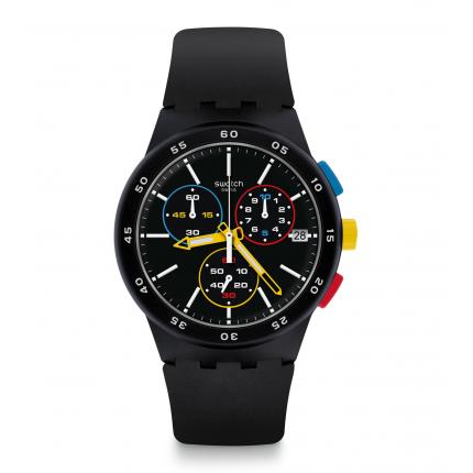 SWATCH CHRONO PLASTIC BLACK-ONE SUSB416