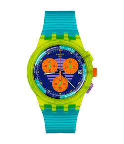 SWATCH CHRONO PLASTIC NEON WAVE 42MM SUSJ404