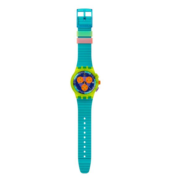 SWATCH CHRONO PLASTIC NEON WAVE 42MM SUSJ404