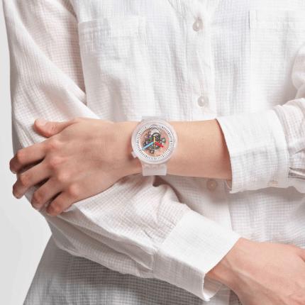 SWATCH BIG BOLD CLEARLY PAY! 47 MM
