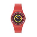 SWATCH CONCENTRIC RED 34MM SO28R702