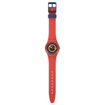 SWATCH CONCENTRIC RED 34MM SO28R702