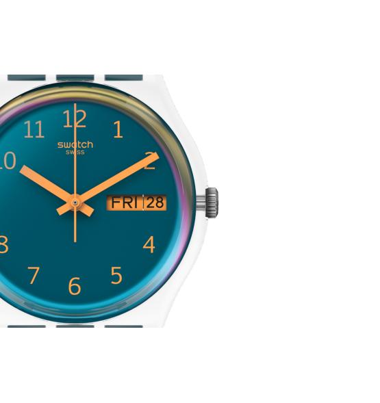 SWATCH GENT BLUE AWAY 34MM SO28K700