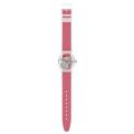 SWATCH GENT CLEARLY RED STRIPED GE292