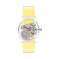 SWATCH GENT CLEARLY YELLOW STRIPED 34MM GE291