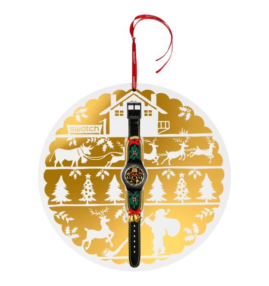 SWATCH GENT GOLDEN MERRY 34MM SO28B115