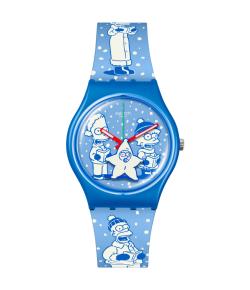 SWATCH GENT TWO TONE TIDINGS 34MM SO28Z126