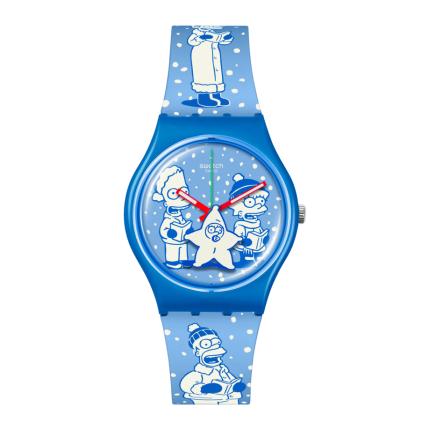 SWATCH GENT TWO TONE TIDINGS 34MM SO28Z126