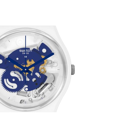 SWATCH GENT TIME TO BLUE SMALL SO31W103