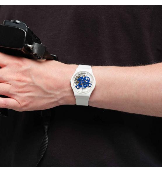 SWATCH GENT TIME TO BLUE SMALL SO31W103