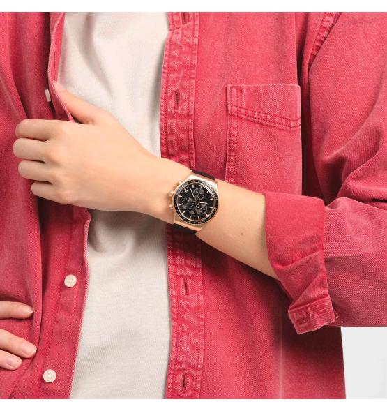 SWATCH IRONY CHRONO STAIN SHEEN 43MM YVG410