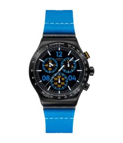 SWATCH IRONY MOMENTS IN BLUE 43MM YVB100