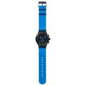 SWATCH IRONY MOMENTS IN BLUE 43MM YVB100
