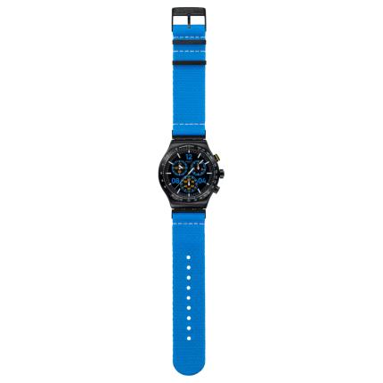 SWATCH IRONY MOMENTS IN BLUE 43MM YVB100