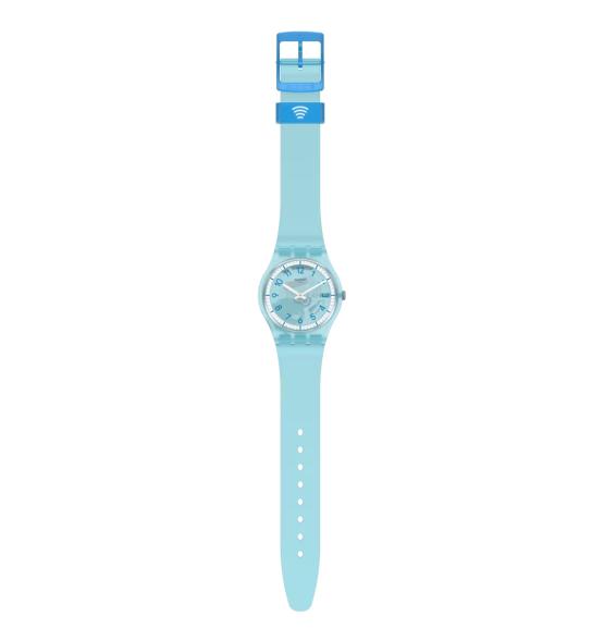 SWATCH LIGHTBLUE PAY! 34MM SVHS100-5300
