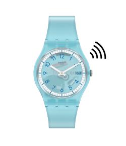 SWATCH LIGHTBLUE PAY! 34MM SVHS100-5300