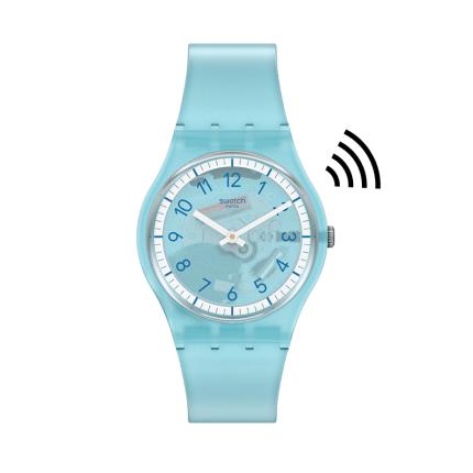SWATCH LIGHTBLUE PAY! 34MM SVHS100-5300