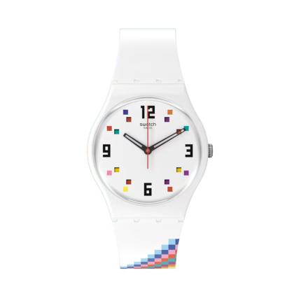 SWATCH MERRY-GO-ROUND SQUARES 34MM SO28W700