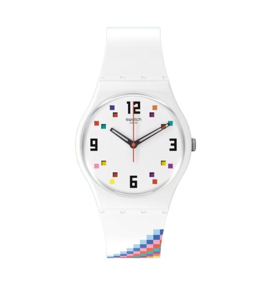 SWATCH MERRY-GO-ROUND SQUARES 34MM SO28W700