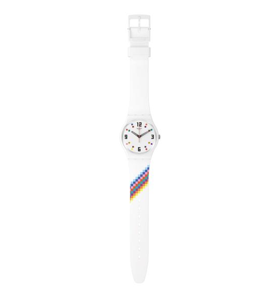 SWATCH MERRY-GO-ROUND SQUARES 34MM SO28W700
