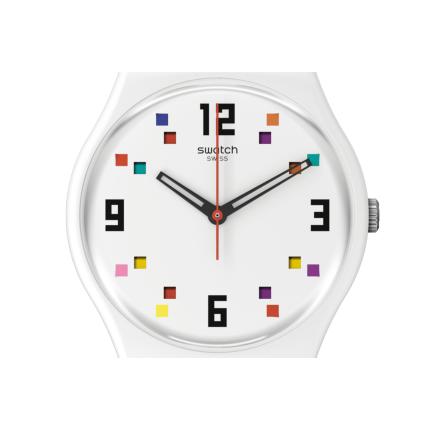 SWATCH MERRY-GO-ROUND SQUARES 34MM SO28W700