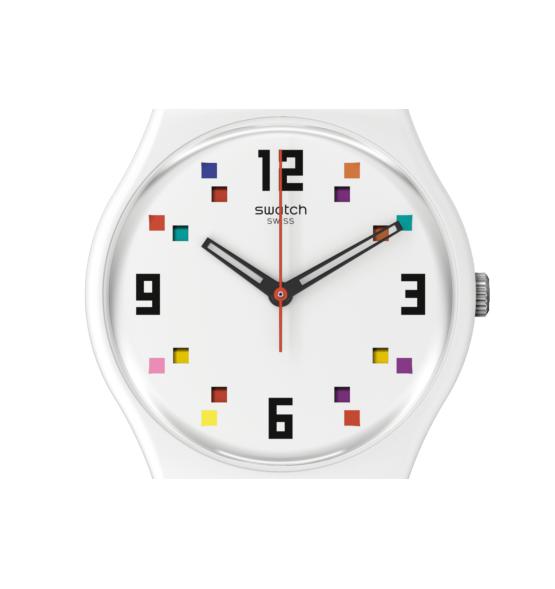 SWATCH MERRY-GO-ROUND SQUARES 34MM SO28W700