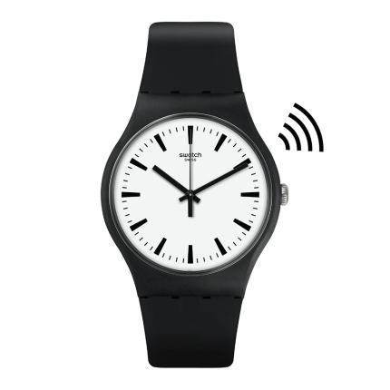 SWATCH NEW GENT BLACKBACK PAY! 41MM SVIB105-5300