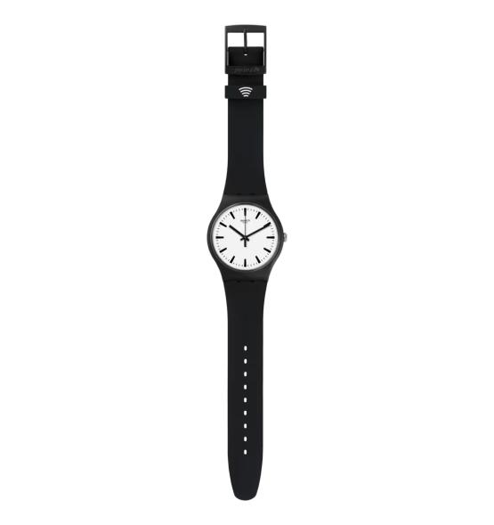 SWATCH NEW GENT BLACKBACK PAY! 41MM SVIB105-5300