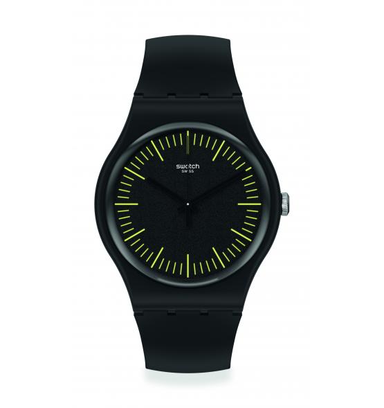 SWATCH NEW GENT BLACKNYELLOW SUOB184