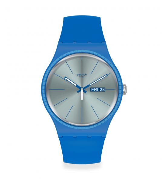 SWATCH NEW GENT BLUE RAILS SUON714