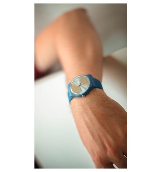 SWATCH NEW GENT BLUE RAILS SUON714