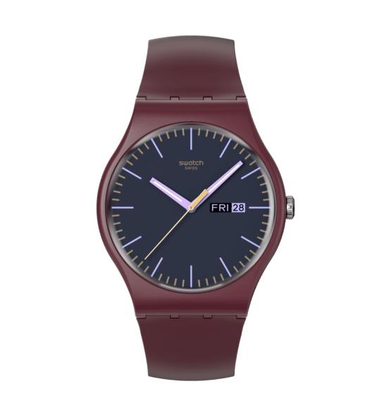 SWATCH NEW GENT BURGUNDY BERRY41MM SO29R707