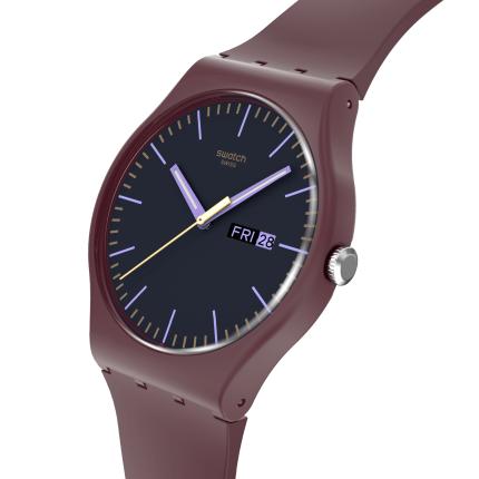SWATCH NEW GENT BURGUNDY BERRY41MM SO29R707