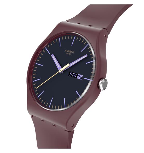 SWATCH NEW GENT BURGUNDY BERRY41MM SO29R707