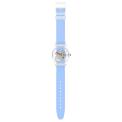 SWATCH NEW GENT CLEARLY BLUE STRIPED 41MM SUOK156