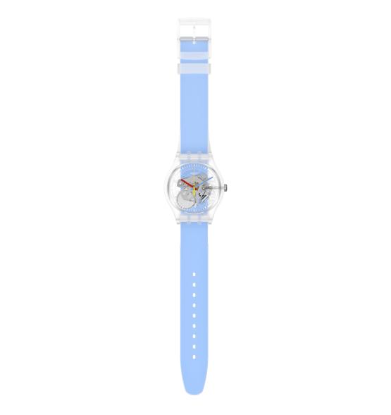 SWATCH NEW GENT CLEARLY BLUE STRIPED SUOK156