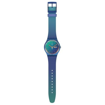 SWATCH NEW GENT FADE TO TEAL 41MM SO29N708
