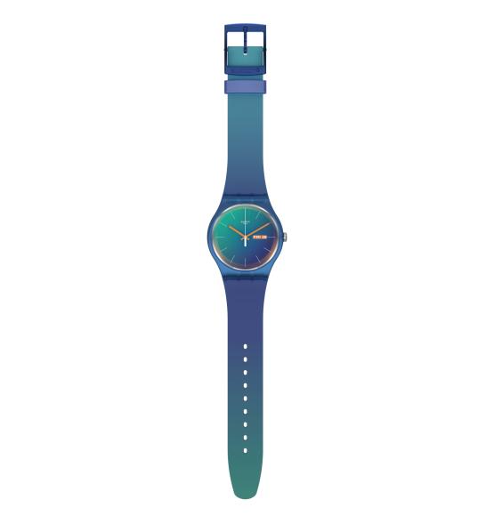 SWATCH NEW GENT FADE TO TEAL 41MM SO29N708