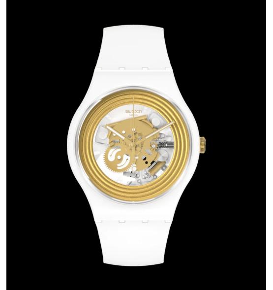 SWATCH NEW GENT GOLDEN RINGS WHITE SO29W107