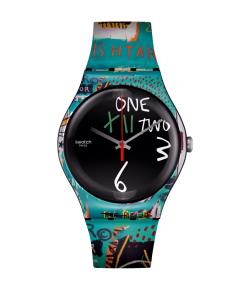 SWATCH NEW GENT ISHTAR BY JEAN-MICHEL BASQUIAT 41MM SUOZ356