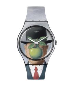 SWATCH NEW GENT LE FILS DE L'HOMME BY RENE MAGRITTE 41MM SUOZ350