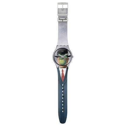 SWATCH NEW GENT LE FILS DE L'HOMME BY RENE MAGRITTE 41MM SUOZ350