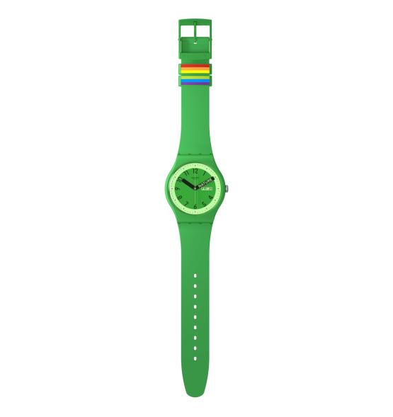 SWATCH NEW GENT PROUDLY GREEN 41MM SO29G704