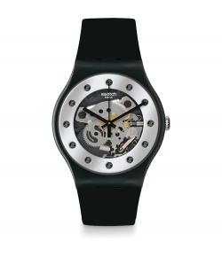 SWATCH NEW GENT SILVER GLAM AGAIN 41MM SO29B109