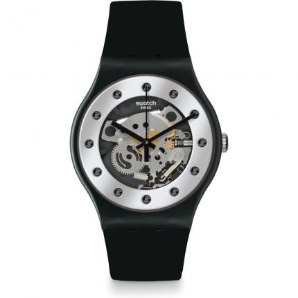 SWATCH NEW GENT SILVER GLAM AGAIN 41MM SO29B109